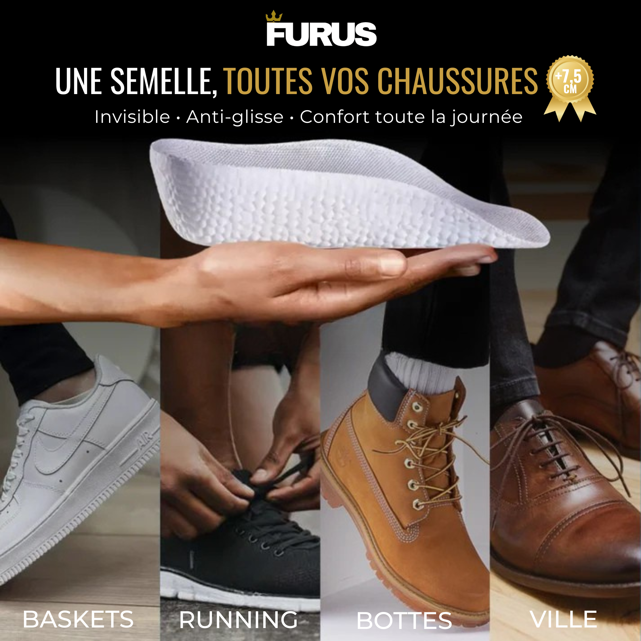 FURUS STATURE™ - Semelles grandissantes